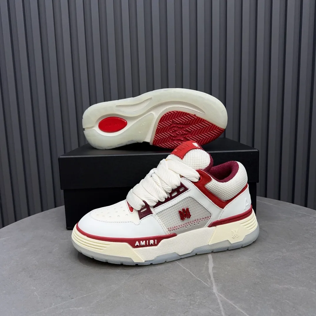 Men's shoes 💰660💰 AMIRI AMIRI trendy brand hot sale 🔥 Available all year round, couples 💑 Official website synchronization Imported fabrics 1⃣️ vs 1⃣️ replica, original factory special original sole, 35-45 (45. non-refundable)
